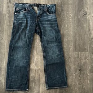 Men’s silver jeans Zac 33w 30L  excellent condition